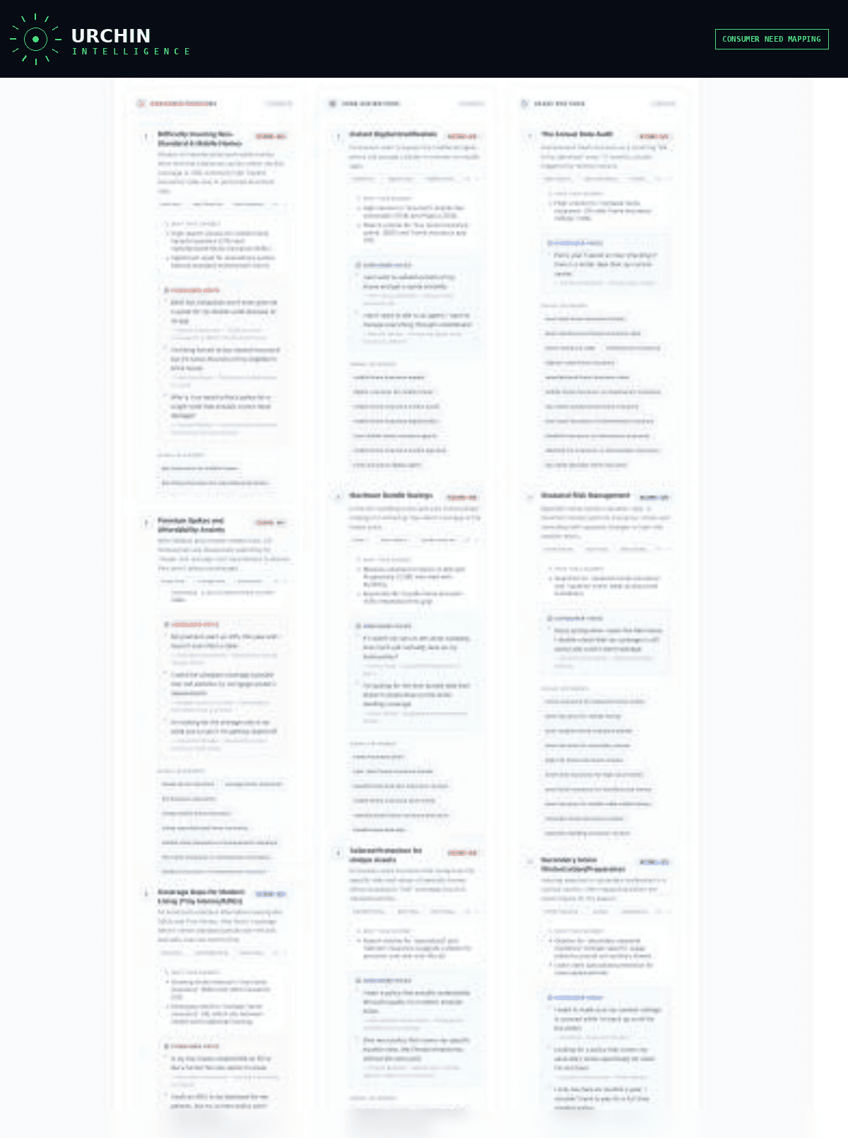 Consumer Need Mapping